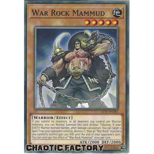 LIOV-EN087 War Rock Mammud Common 1st Edition NM