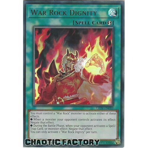 LIOV-EN089 War Rock Dignity Ultra Rare 1st Edition NM