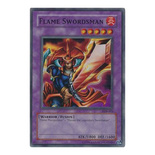 Flame Swordsman - LOB-003 - Super Rare Unlimited NM