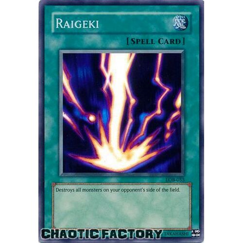 LOB-053 Raigeki Super Rare Unlimited Edition LP