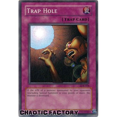 LOB-058 Trap Hole Super Rare Unlimited Edition NM
