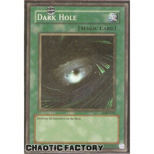 LOB-E052 (MAGIC) Dark Hole Super Rare Unlimited Edition NM
