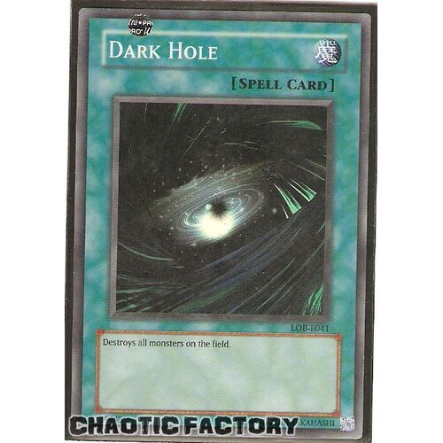 LOB-E052 (SPELL) Dark Hole Super Rare Unlimited Edition NM