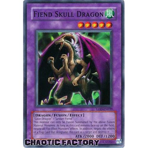 LOD-039 Fiend Skull Dragon Super Rare Unlimited Edition NM