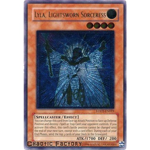 Ultimate Rare - Lyla, Lightsworn Sorceress - LODT-EN019 Unlimited NM