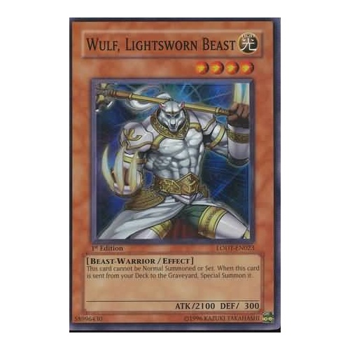 Wulf, Lightsworn Beast - LODT-EN023 - Super Rare LP 1st Edition