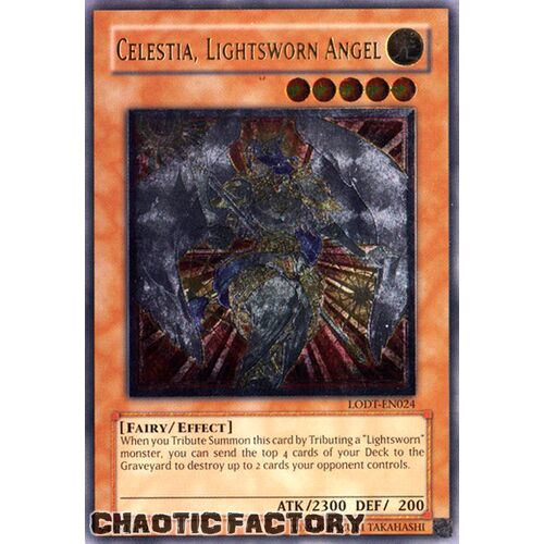 ULTIMATE RARE LODT-EN024 Celestia, Lightsworn Angel Unlimited Edition NM