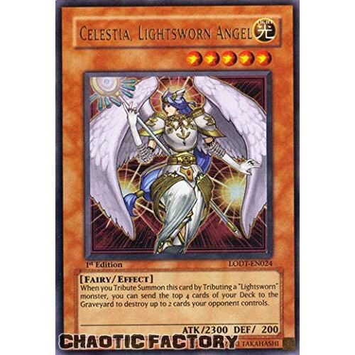 LODT-EN024 Celestia, Lightsworn Angel Ultra Rare 1st Edition NM
