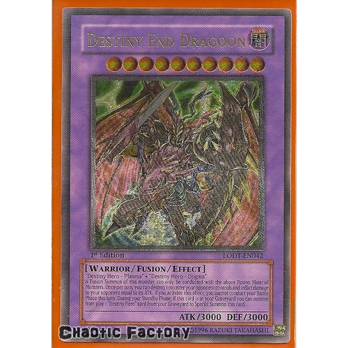 Ultimate Rare - Destiny End Dragoon - LODT-EN042 1st Edition NM
