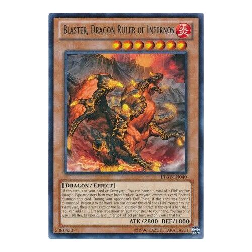 Blaster, Dragon Ruler of Infernos - LTGY-EN040 - Rare UNL Edition NM