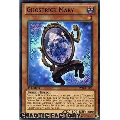 Ghostrick Mary - LVAL-EN022 - Super Rare UNLIMITED Edition NM