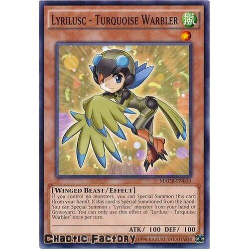 MACR-EN014 Lyrilusc - Turquoise Warbler - Common 1st Edition NM