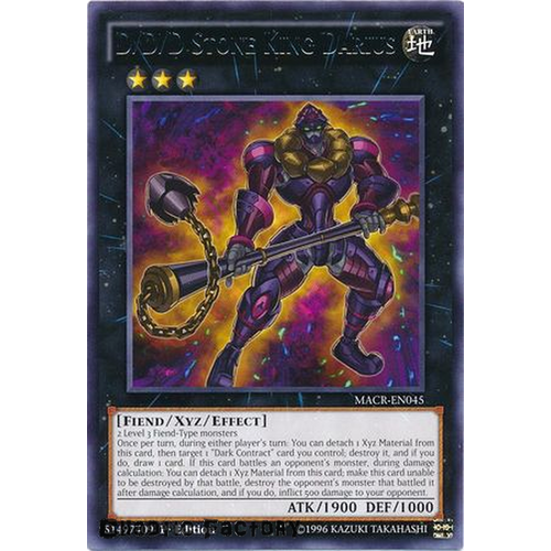 D/D/D Stone King Darius - MACR-EN045 - Rare 1st Edition NM