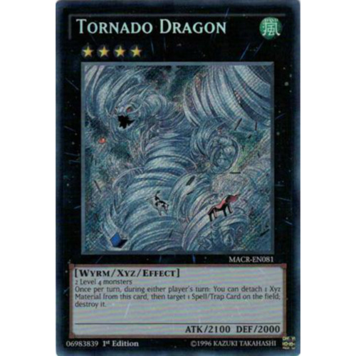 Tornado Dragon Secret Rare MACR-EN081 1st Edition NM