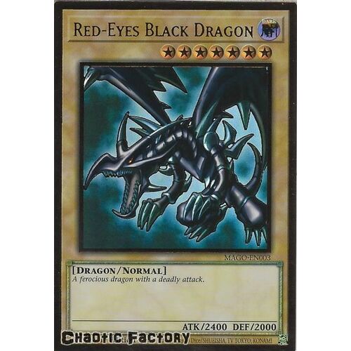 MAGO-EN003 Red-Eyes Black Dragon Premium Gold Rare 1st Edition NM