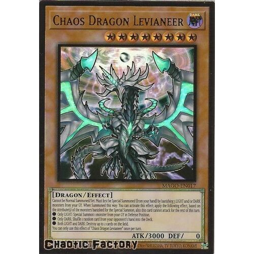 MAGO-EN017 Chaos Dragon Levianeer Premium Gold Rare 1st Edition NM