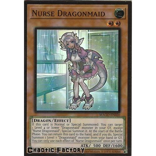 MAGO-EN020 Nurse Dragonmaid Premium Gold Rare 1st Edition NM