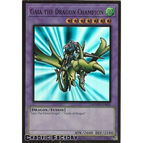 MAGO-EN025 Gaia the Dragon Champion Premium Gold Rare 1st Edition NM