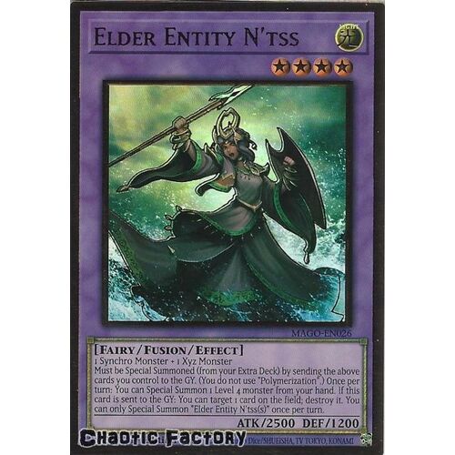MAGO-EN026 Elder Entity N'tss Premium Gold Rare 1st Edition NM