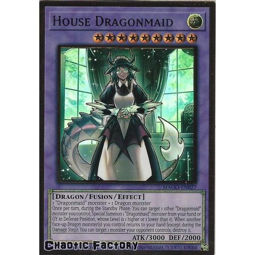 MAGO-EN027 House Dragonmaid Premium Gold Rare 1st Edition NM