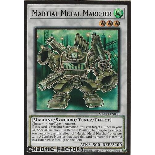 MAGO-EN030 Martial Metal Marcher Premium Gold Rare 1st Edition NM