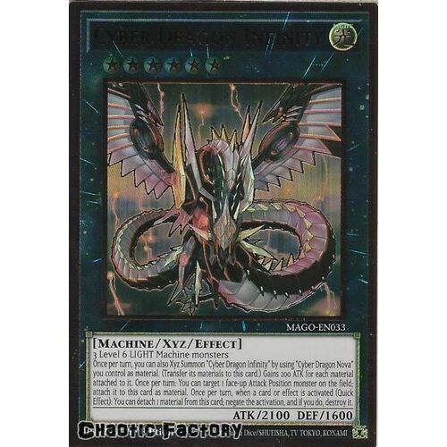 MAGO-EN033 Cyber Dragon Infinity Premium Gold Rare 1st Edition NM