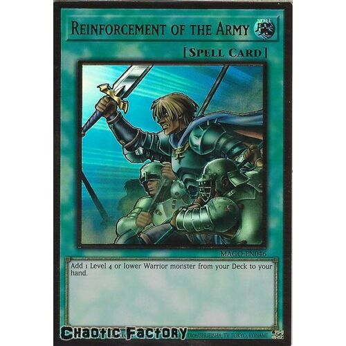 MAGO-EN046 Reinforcement of the Army Premium Gold Rare 1st Edition NM