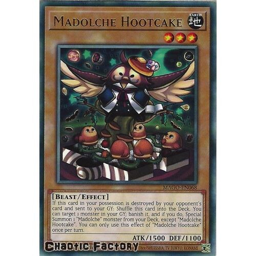 MAGO-EN068 Madolche Hootcake Rare 1st Edition NM