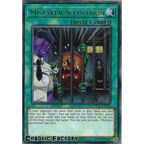 MAGO-EN081 Mistaken Accusation Rare 1st Edition NM