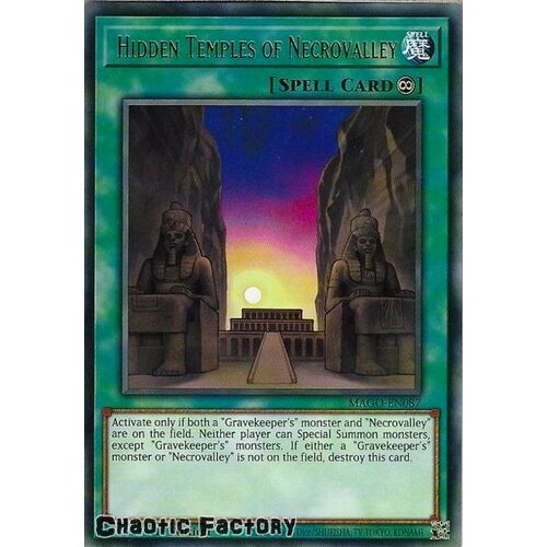 MAGO-EN087 Hidden Temples of Necrovalley Rare 1st Edition NM