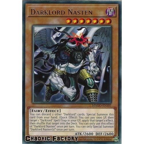 MAGO-EN107 Darklord Nasten Rare 1st Edition NM