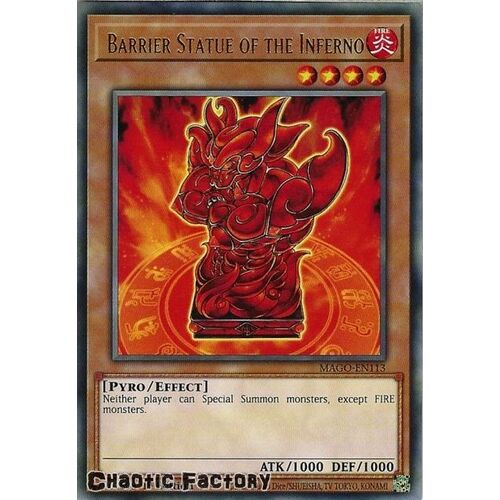 MAGO-EN113 Barrier Statue of the Inferno Rare 1st Edition NM