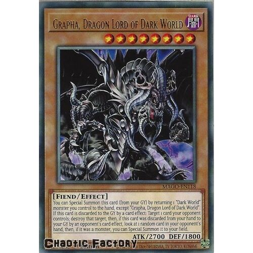 MAGO-EN118 Grapha, Dragon Lord of Dark World Rare 1st Edition NM