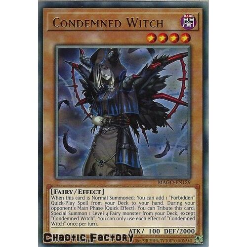 MAGO-EN129 Condemned Witch Rare 1st Edition NM