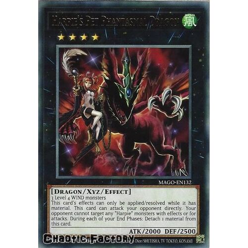 MAGO-EN132 Harpie's Pet Phantasmal Dragon Rare 1st Edition NM