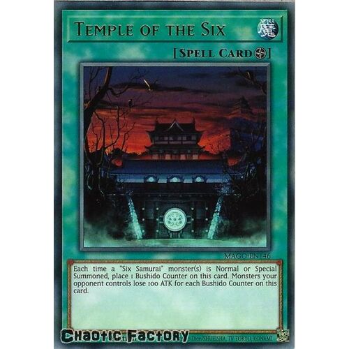 MAGO-EN146 Temple of the Six Rare 1st Edition NM