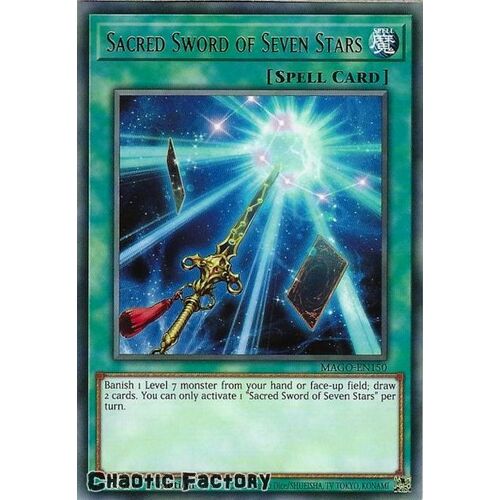 MAGO-EN150 Sacred Sword of Seven Stars Rare 1st Edition NM
