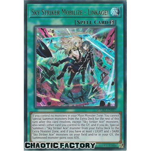 MAMA-EN003 Sky Striker Mobilize - Linkage! Ultra Rare 1st Edition NM