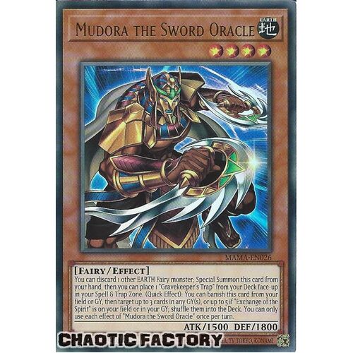 MAMA-EN026 Mudora the Sword Oracle Ultra Rare 1st Edition NM