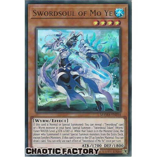 MAMA-EN034 Swordsoul of Mo Ye Ultra Rare 1st Edition NM