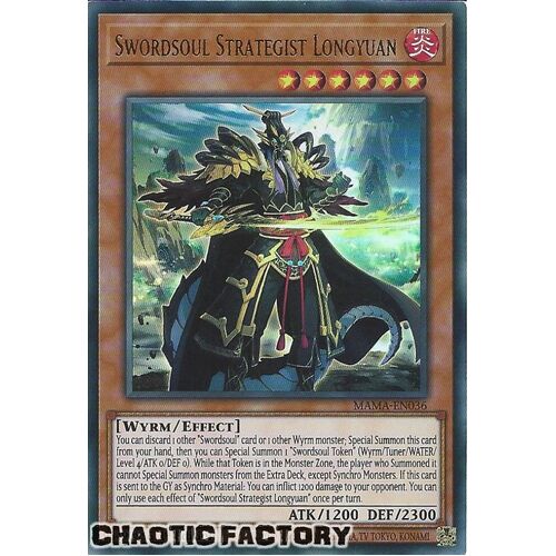 MAMA-EN036 Swordsoul Strategist Longyuan Ultra Rare 1st Edition NM