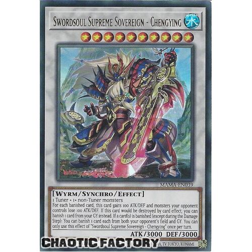 MAMA-EN039 Swordsoul Supreme Sovereign - Chengying Ultra Rare 1st Edition NM