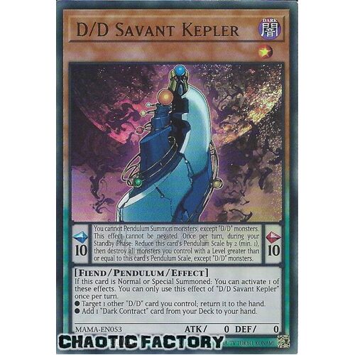 MAMA-EN053 D/D Savant Kepler Ultra Rare 1st Edition NM