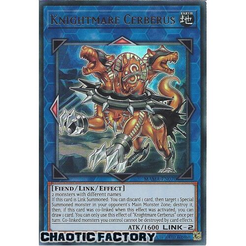 MAMA-EN070 Knightmare Cerberus Ultra Rare 1st Edition NM