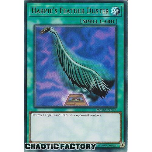 MAMA-EN076 Harpie's Feather Duster (alternate art) Ultra Rare 1st Edition NM