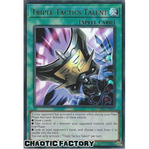 MAMA-EN090 Triple Tactics Talent Ultra Rare 1st Edition NM