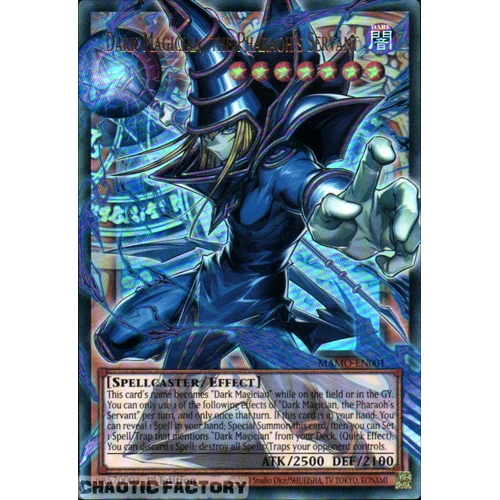 MAMO-EN001 Dark Magician, the Pharaoh's Servant OVERFRAME Ultra Rare 1st Edition NM