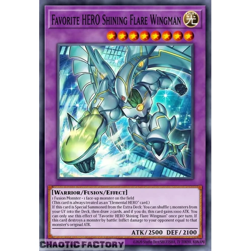 MAMO-EN004 Favorite HERO Shining Flare Wingman Ultra Rare 1st Edition NM