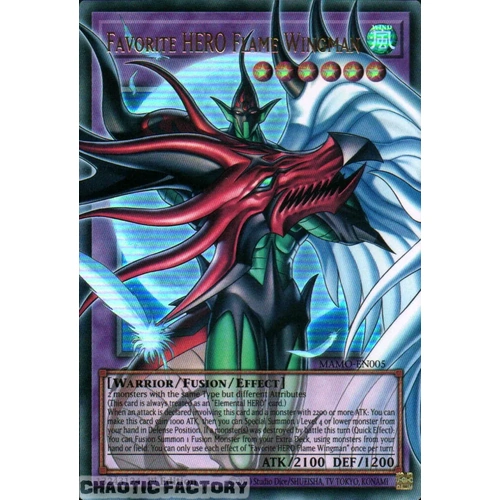 MAMO-EN005 Favorite HERO Flame Wingman OVERFRAME Ultra Rare 1st Edition NM