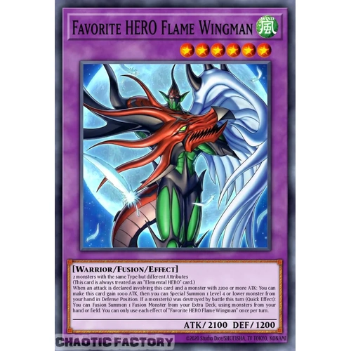 MAMO-EN005 Favorite HERO Flame Wingman Ultra Rare 1st Edition NM